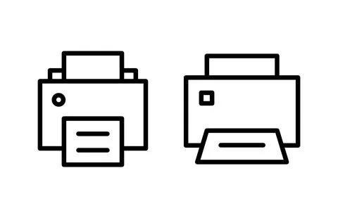 Print icon vector illustration. printer sign and symbol Illustrazione stock