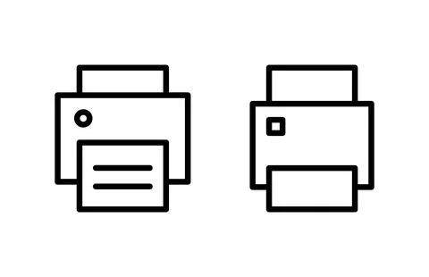 Print icon vector illustration. printer sign and symbol Stock Illustration