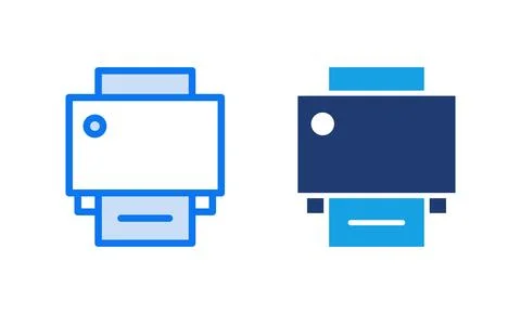 Print icon vector illustration. printer sign and symbol Stock Illustration