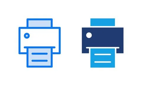 Print icon vector illustration. printer sign and symbol Stock Illustration