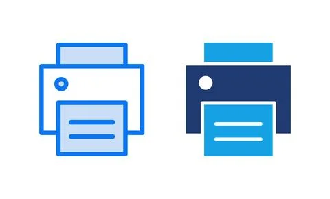 Print icon vector illustration. printer sign and symbol Stock Illustration