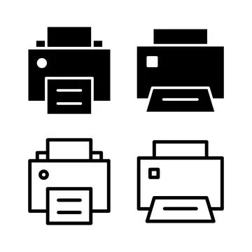 Print icon vector illustration. printer sign and symbol 스톡 일러스트
