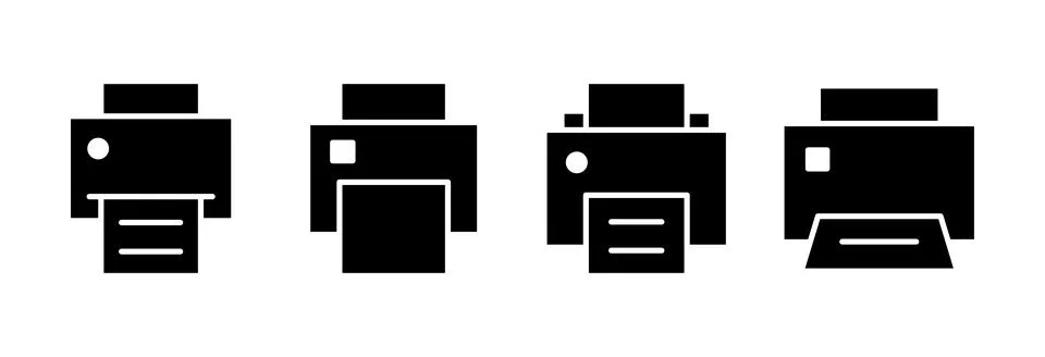 Print icon vector illustration. printer sign and symbol 스톡 일러스트