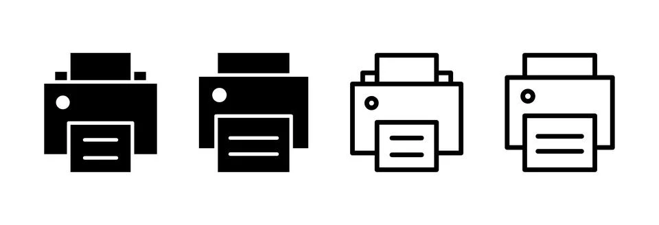 Print icon vector illustration. printer sign and symbol 스톡 일러스트