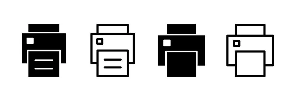 Print icon vector illustration. printer sign and symbol 스톡 일러스트