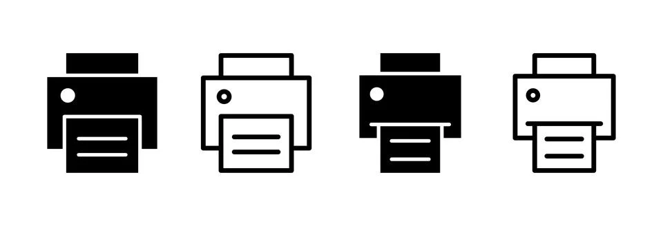 Print icon vector illustration. printer sign and symbol 스톡 일러스트