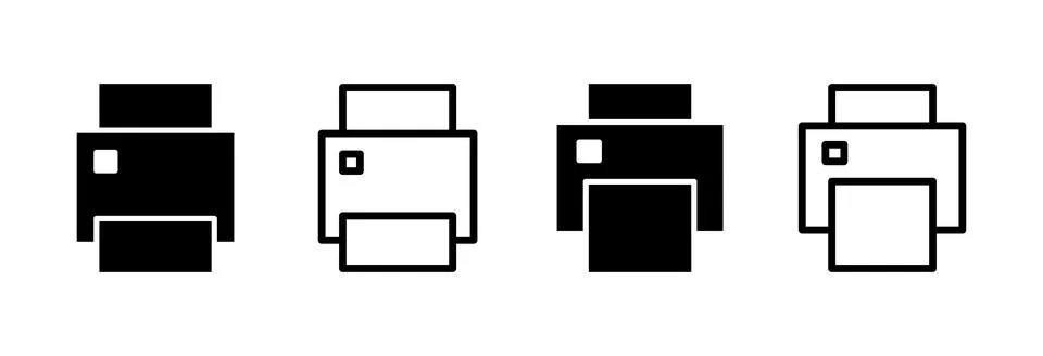 Print icon vector illustration. printer sign and symbol 스톡 일러스트