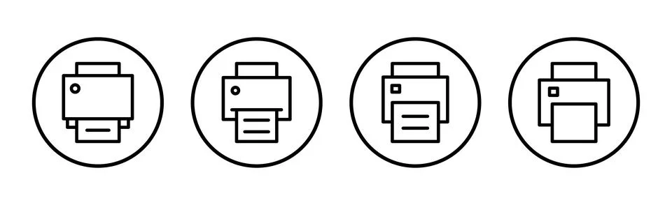 Print icon vector illustration. printer sign and symbol イラスト素材