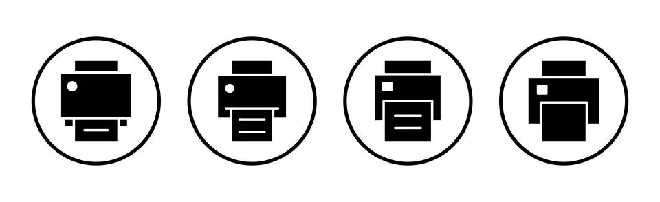 Print icon vector illustration. printer sign and symbol イラスト素材