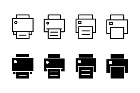 Print icon vector illustration. printer sign and symbol イラスト素材