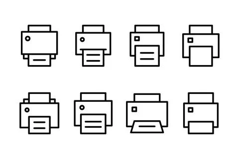 Print icon vector illustration. printer sign and symbol イラスト素材