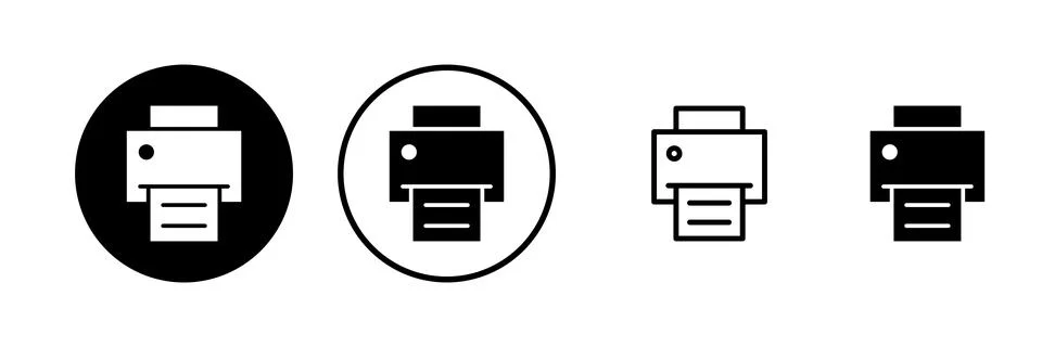 Print icon vector illustration. printer sign and symbol Stock Illustration