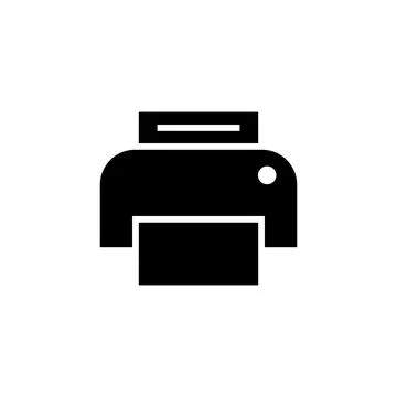 Print icon vector. printer icon vector イラスト素材