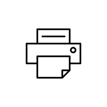 Print icon vector. printer icon vector. Stock Illustration