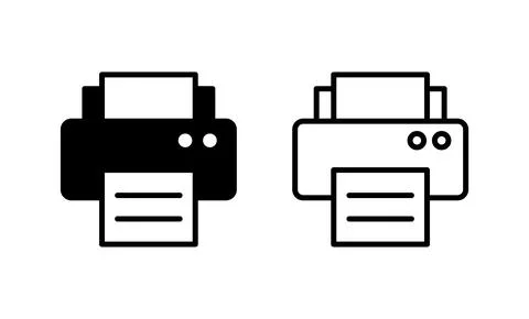 Print icon vector. printer sign and symbol Stock Illustration