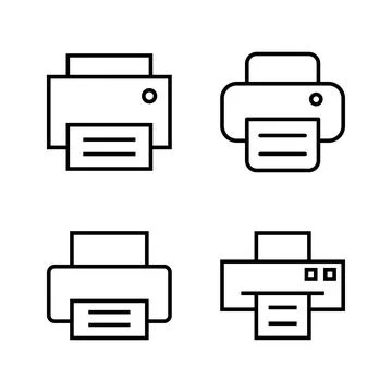 Print icon vector. printer sign and symbol Illustrazione stock