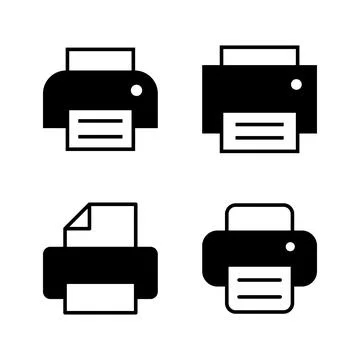 Print icon vector. printer sign and symbol Stock Illustration