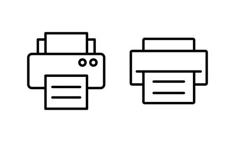 Print icon vector. printer sign and symbol 스톡 일러스트