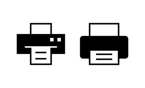 Print icon vector. printer sign and symbol 스톡 일러스트