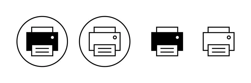 Print icon vector. printer sign and symbol Illustrazione stock