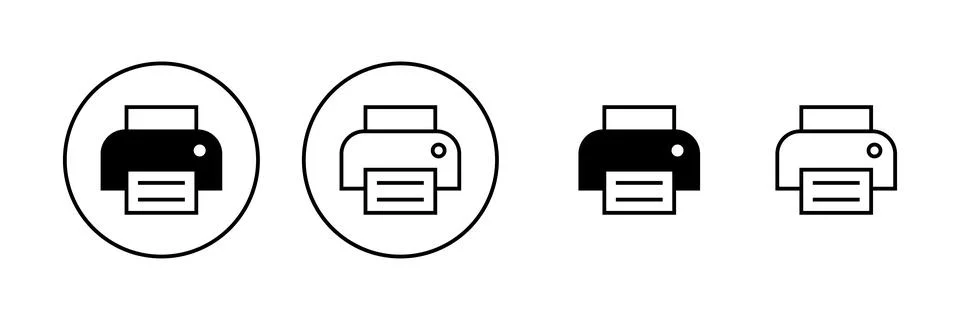 Print icon vector. printer sign and symbol イラスト素材
