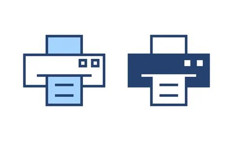 Print icon vector. printer sign and symbol Stock Illustration