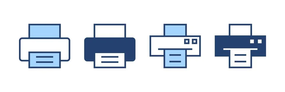 Print icon vector. printer sign and symbol Stock Illustration