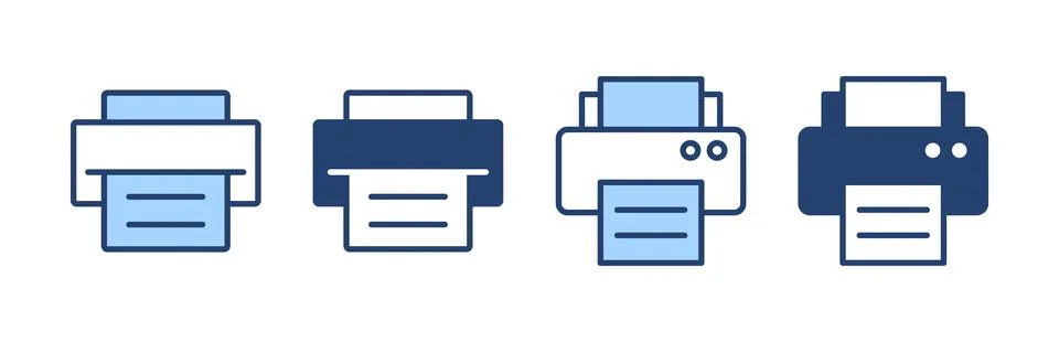Print icon vector. printer sign and symbol 스톡 일러스트