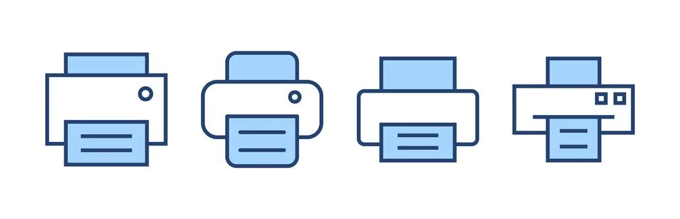 Print icon vector. printer sign and symbol Stock Illustration