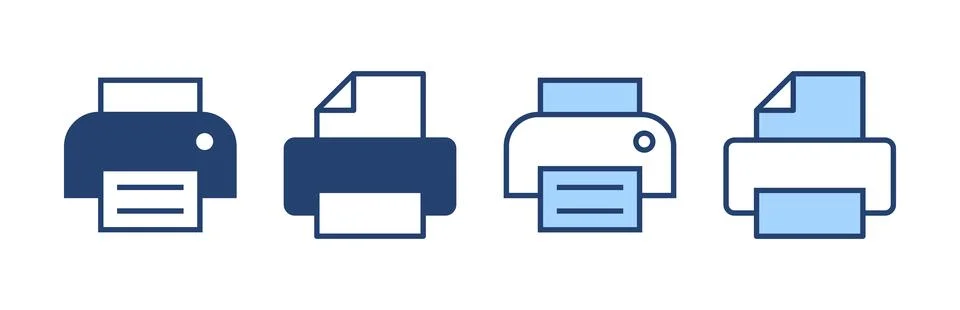 Print icon vector. printer sign and symbol Stock Illustration