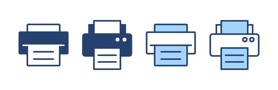 Print icon vector. printer sign and symbol Illustrazione stock