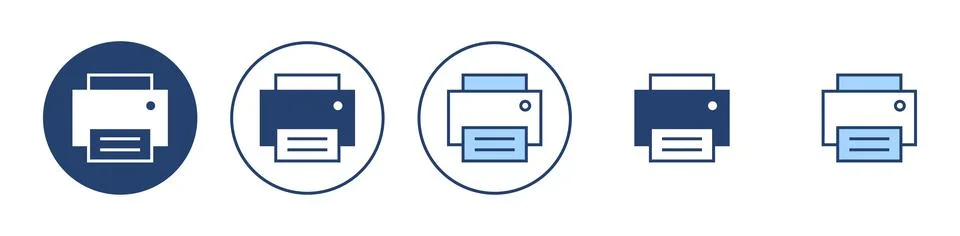 Print icon vector. printer sign and symbol Stock Illustration
