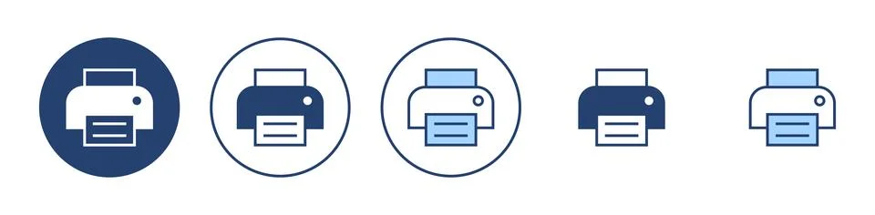Print icon vector. printer sign and symbol Stock Illustration