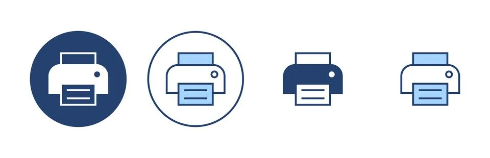 Print icon vector. printer sign and symbol Stock Illustration