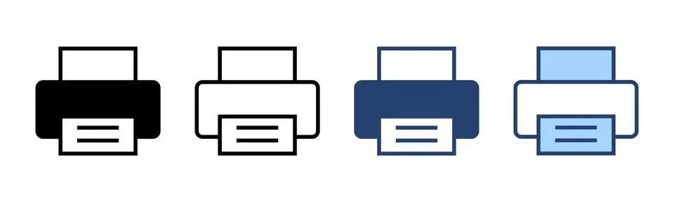 Print icon vector. printer sign and symbol 스톡 일러스트