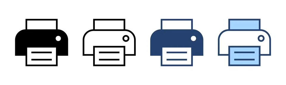 Print icon vector. printer sign and symbol Stock Illustration