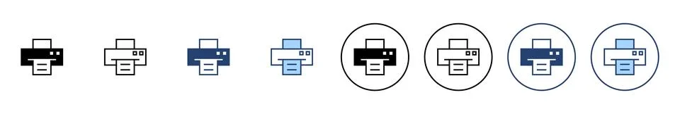 Print icon vector. printer sign and symbol Stock Illustration