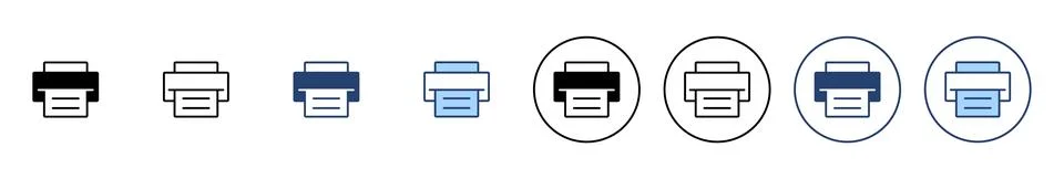 Print icon vector. printer sign and symbol 스톡 일러스트