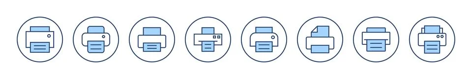 Print icon vector. printer sign and symbol Stock Illustration