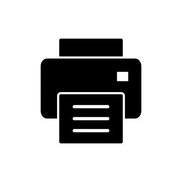 Print icon vector. printer sign and symbol Stock Illustration
