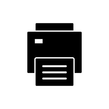 Print icon vector. printer sign and symbol 库存插图