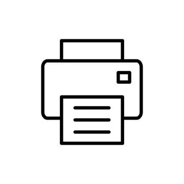 Print icon vector. printer sign and symbol 스톡 일러스트