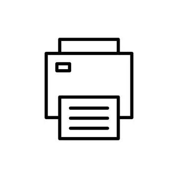 Print icon vector. printer sign and symbol Stock Illustration