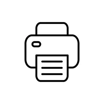 Print icon vector. printer sign and symbol 스톡 일러스트