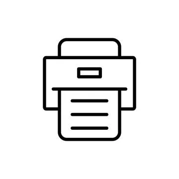 Print icon vector. printer sign and symbol Stock Illustration