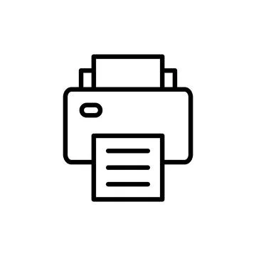 Print icon vector. printer sign and symbol Stock Illustration