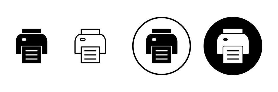 Print icon vector. printer sign and symbol 스톡 일러스트