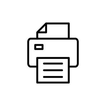 Print icon vector. printer sign and symbol Stock Illustration