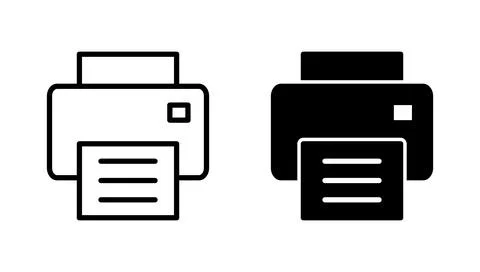 Print icon vector. printer sign and symbol Illustrazione stock