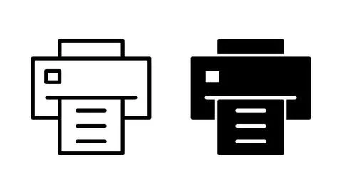 Print icon vector. printer sign and symbol Stockillustratie